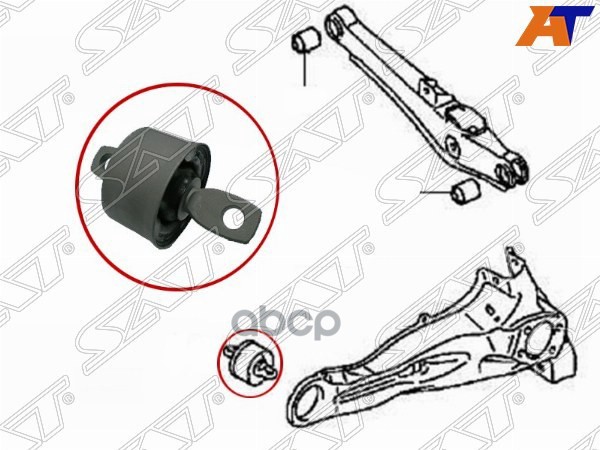 Сайлентблок рычага Mitsubishi ASX 10- / Lancer 07-17 Sat арт. ST-4120A125