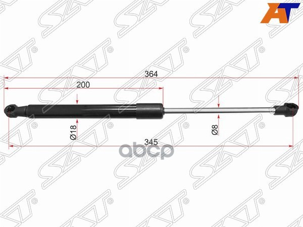 Амортизатор капота BMW X1 09-15 (Справа=Слева) Sat арт. ST-41612990344