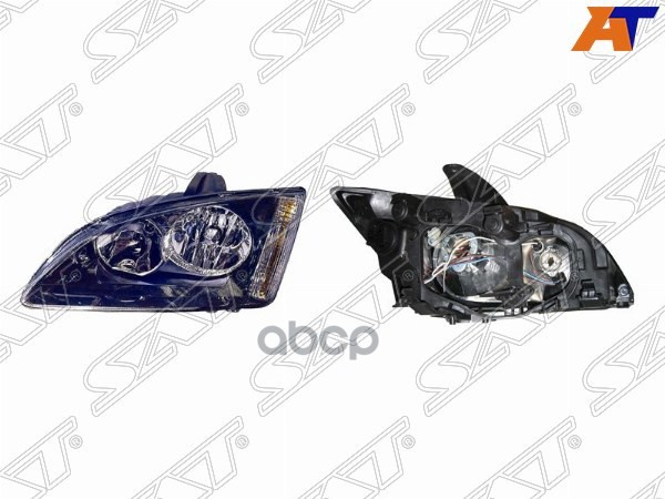 Фара Ford Focus 04-08 (Слева/ чёрная) Sat арт. ST-431-1169BL