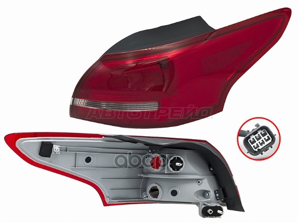 Фонарь задний Ford Focus 14-19 (Справа/ 4D SED) Sat арт. ST-431-19ABR-UE