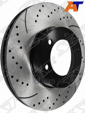 Комплект дисков тормозных передний перфорированные TOYOTA LAND CRUISER PRADO 02- Sat арт. ST-43512-60151PF