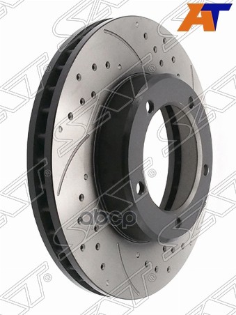 Комплект дисков тормозных передний перфорированные TOYOTA LAND CRUISER 100. LEXUS LX470  05- Sat арт. ST-43512-60170PF