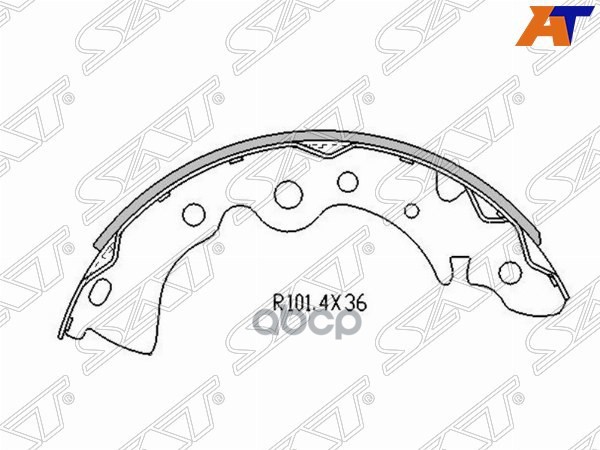 Колодки тормозные барабанные Nissan Primera 90-96 / Almera Classic 06-12 Sat арт. ST-44060-95F0B