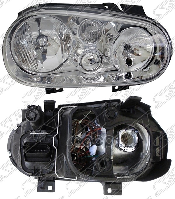 Фара Volkswagen Golf 97-06 (Справа/ С Электрокорректором) Sat арт. ST-441-1130R