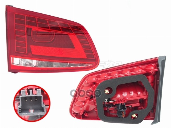 Фонарь В Крышку Багажника Volkswagen Touareg 10-18 (Слева/ Led) Sat арт. ST-441-1327-1L