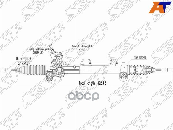 Рейка рулевая Toyota Camry ##V40 06-11 LHD Sat арт. ST-44200-33490