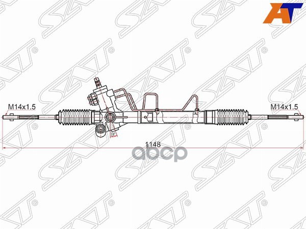 Рейка рулевая Toyota RAV4 00-03 LHD Sat арт. ST-44200-42120