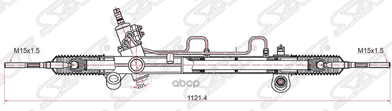 Рейка рулевая Toyota Camry (XV30) 01-06 / Lexus ES 01-06 Sat арт. ST-44250-33320