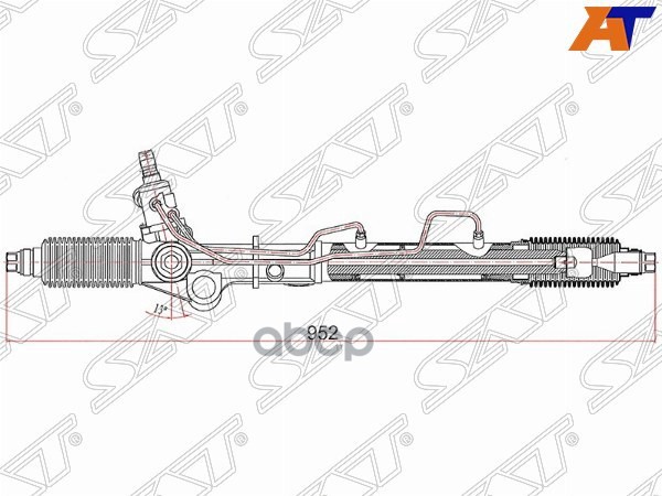 Рейка рулевая Toyota Land Cruiser Prado 96-02 LHD Sat арт. ST-44250-60022