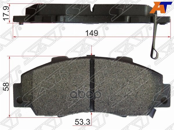Колодки тормозные (Спереди) Honda Accord 93-03 / CR-V 95-01 Sat арт. ST-45022-S87-A01