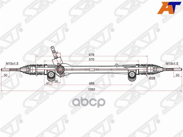 Рейка рулевая Toyota Camry 11- LHD Sat арт. ST-45510-33011
