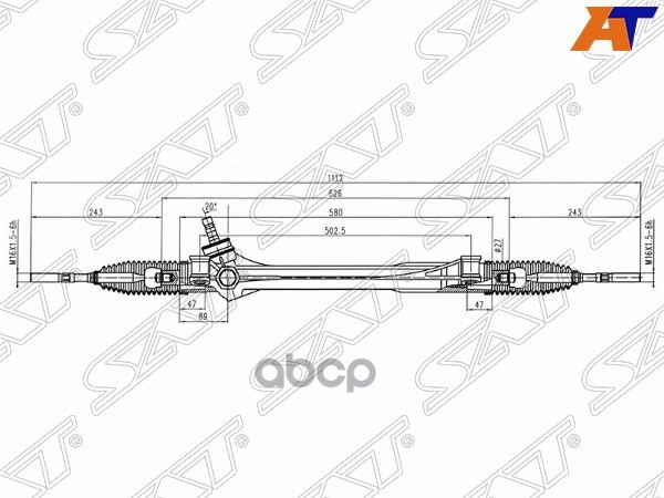 Рейка рулевая Toyota RAV4 ACA3#/ASA3#/GSA3# LHD Sat арт. ST-45510-42080