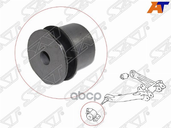 Сайлентблок Заднего Продольного Рычага Без Кронштейна Toyota Wish 03- Sat арт. ST-48070-68020B