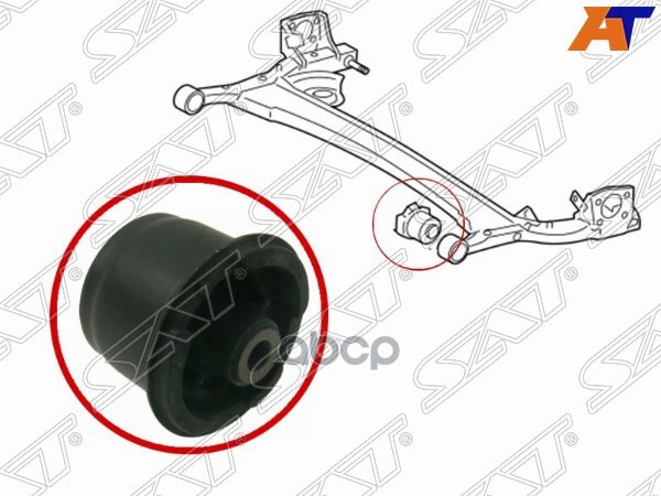 Сайлентблок балки Toyota Ractis 05-10 / Vitz 05-10 Sat арт. ST-48725-52060