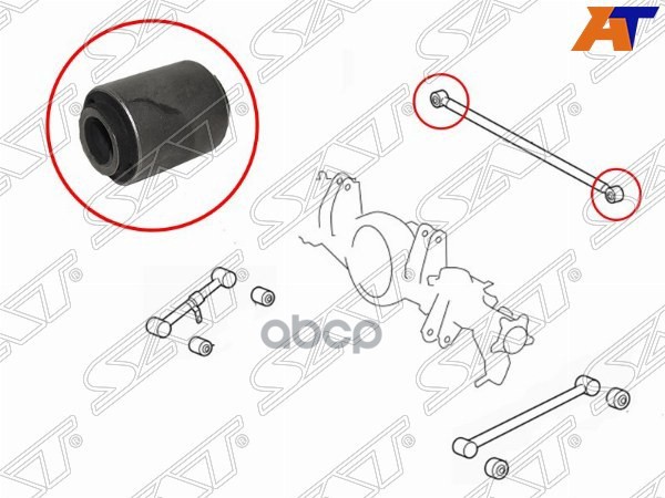 Сайлентблок рычага Toyota Land Cruiser (J200) 07-21 / Lexus LX 07-23 Sat арт. ST-48740-60150-B