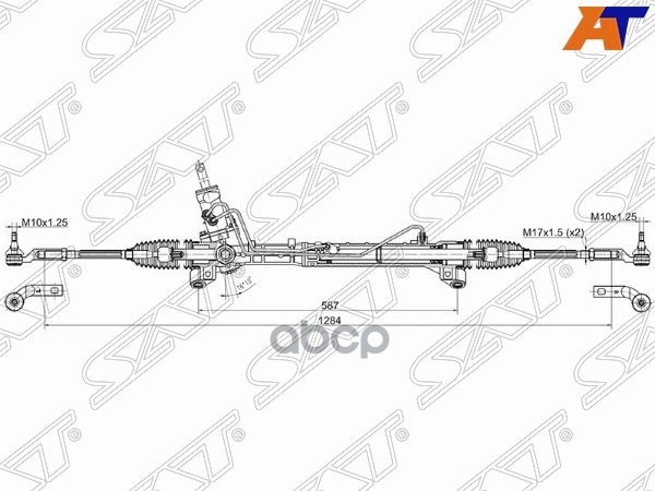 Рейка рулевая NISSAN X-TRAIL 00-07 LHD Sat арт. ST-49001-8H910