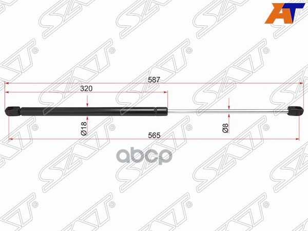 Амортизатор крышки багажника BMW X1 09-15 (Справа=Слева) Sat арт. ST-51242990136