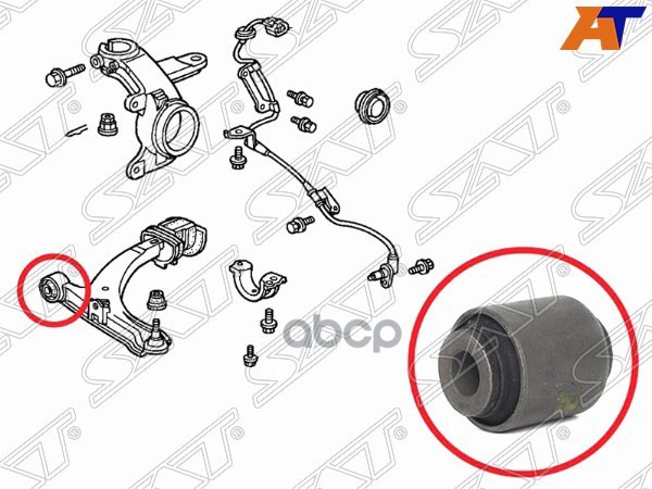 Сайлентблок рычага Honda HR-V 98-07 / Logo 96-01 Sat арт. ST-51392-S2H-G01