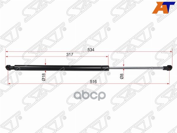 Амортизатор капота Lexus GS 05-12 (Справа=Слева) Sat арт. ST-534400W090