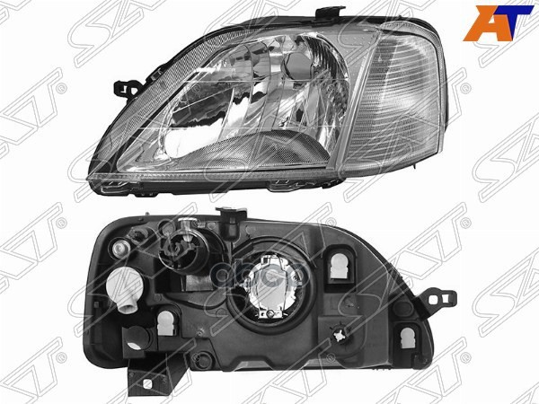 Фара Renault Logan 04-09 (Слева/ С электрокорректором) Sat арт. ST-551-1153L