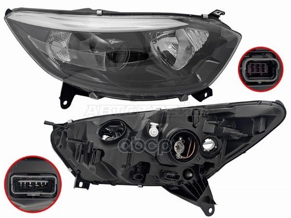 Фара Renault Kaptur 16-22 (Справа/ чёрная) Sat арт. ST-551-1199R