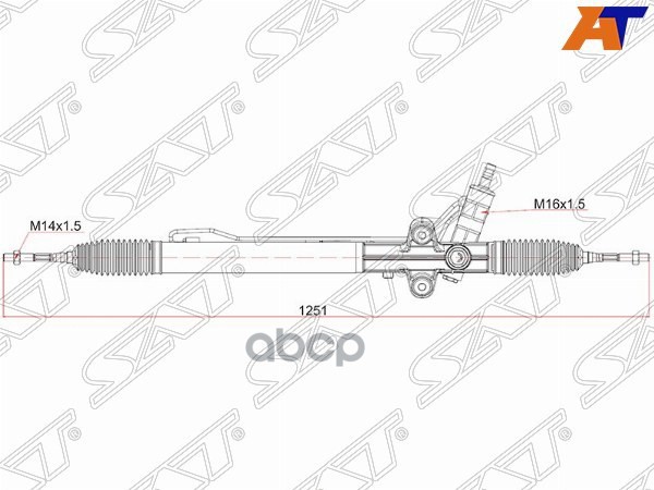 Рейка рулевая HYUNDAI STAREX/H1 08- Sat арт. ST-57700-4H100