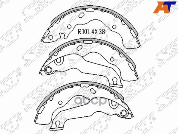 Колодки тормозные барабанные Hyundai Elantra 00-09 / Sonata 04-10 Sat арт. ST-58305-29A10