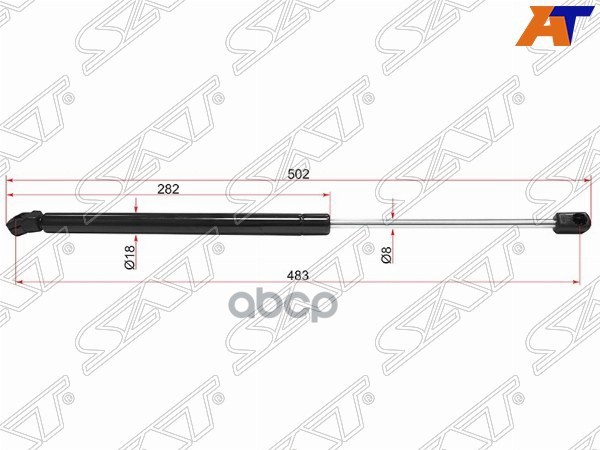 Амортизатор крышки багажника Volkswagen Golf Plus 04-14 (Справа=Слева) Sat арт. ST-5M0827550