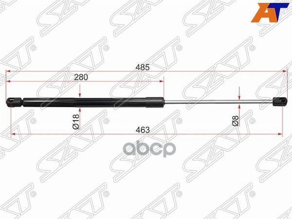 Амортизатор капота Nissan Patrol 10-19 (Справа) Sat арт. ST-654701LB0A