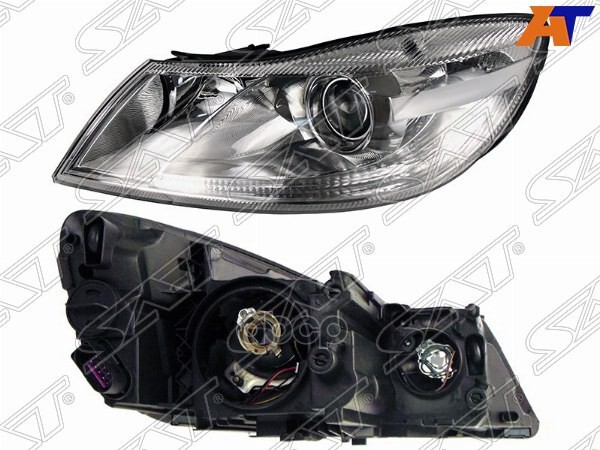 Фара Skoda Octavia 08-13 (Спереди/ Слева/ С электрокорректором) Sat арт. ST-665-1118L