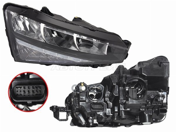 Фара Skoda Rapid 20- (Справа) Sat арт. ST-665-1144R