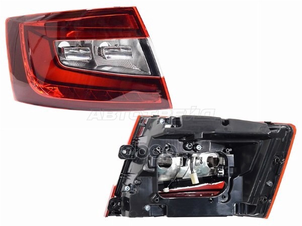 Фонарь задний Skoda Octavia 16-20 (Слева/ LED/ 4D SED) Sat арт. ST-665-1940LDL