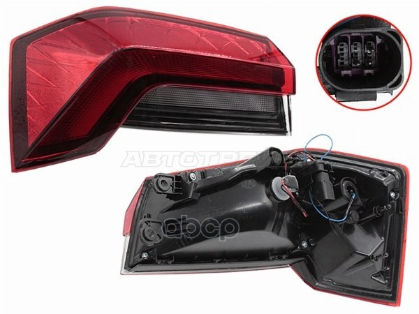 Фонарь задний Skoda Rapid 20- (Слева) Sat арт. ST-665-19R2L