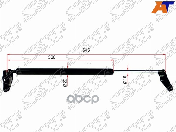 Амортизатор крышки багажника Toyota Gaia 98-04 (Слева) Sat арт. ST-68960-44020