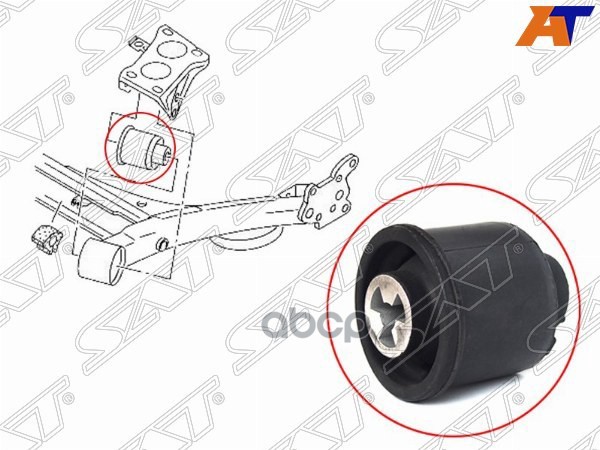 Сайлентблок балки Audi A3 96-13 / Skoda Octavia 96-10 Sat арт. ST-6R0501541A