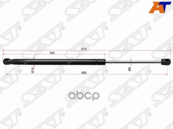 Амортизатор крышки багажника Volkswagen Touareg 10-18 (Справа=Слева) Sat арт. ST-7P6827550