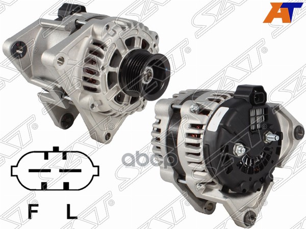 Генератор CHEVROLET CRUZE 09-/COBALT 1.5 13-/OPEL ASTRA-J 09-/ZAFIRA 11- 1.6/1.8 12V 100A Sat арт. ST-85-0008
