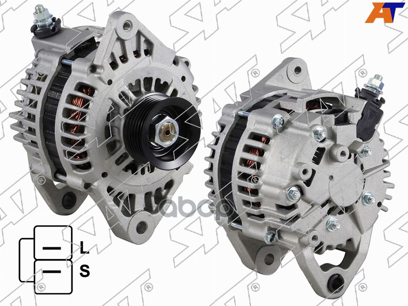 Генератор NISSAN PATHFINDER 3.5 00-04 VQ35/BASSARA/PRESAGE U30 2.4 12V 100A 98-01 KA24DE Sat арт. ST-85-0037