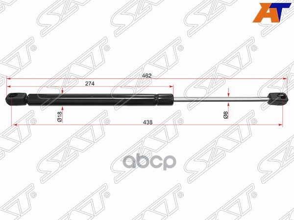 Амортизатор крышки багажника Opel Omega 94-03 (Справа=Слева) Sat арт. ST-90379054