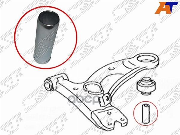 Втулка сайлентблока нижнего FR рычага CALDINA/CARINA/CORONA 92-02 4WD Sat арт. ST-90389-19003