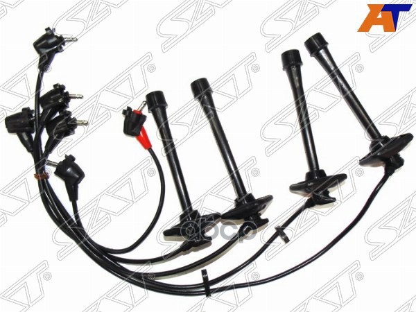Провода высоковольтные Toyota Caldina (T190,T210) 92-02 / Carina 92-96 4SFE (Квадратное основание) Sat арт. ST-90919-21583