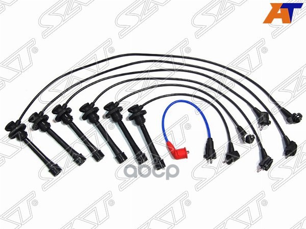 Провода высоковольтные TOYOTA  MARK2/CHASER GX10# 96-01 1G-FE (кругл. резин.) Sat арт. ST-90919-21604