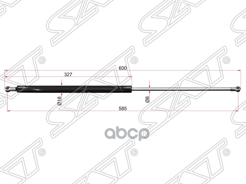Амортизатор крышки багажника CHEVROLET CAPTIVA 06- Sat арт. ST96624626