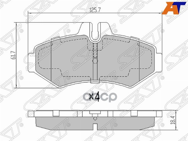 Колодки тормозные (Сзади) Mercedes-Benz Sprinter classic RUS 13-18 / G-Class 79-24 Sat арт. ST-A0044202520