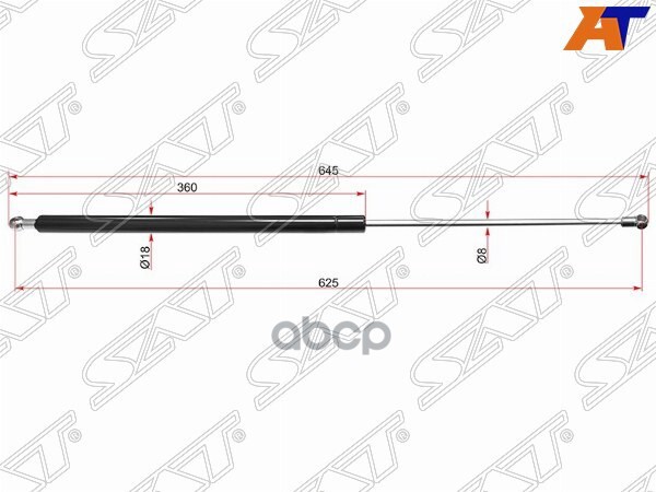 Амортизатор крышки багажника Mercedes-Benz M-Class 11-15 (Справа=Слева) Sat арт. ST-A1669801964