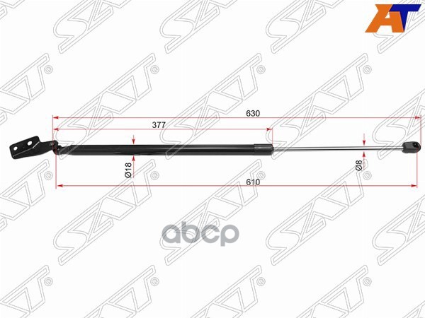 Амортизатор крышки багажника Mazda 3 13-19 / Axela 13-19 (Слева) Sat арт. ST-BHN963620