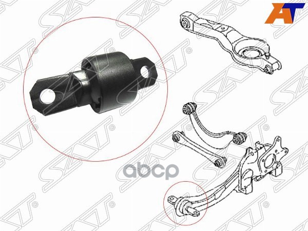 Сайлентблок рычага Ford Focus 98-11 / Mazda 3 03-13 Sat арт. ST-C2Y6-28-46X