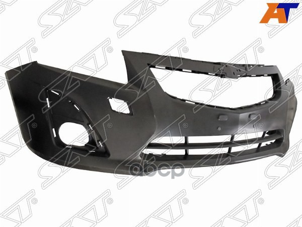 Бампер передний Chevrolet Cruze 12-15 (Под ПТФ/ С отверстием под крюк) Sat арт. ST-CV42-000-B0