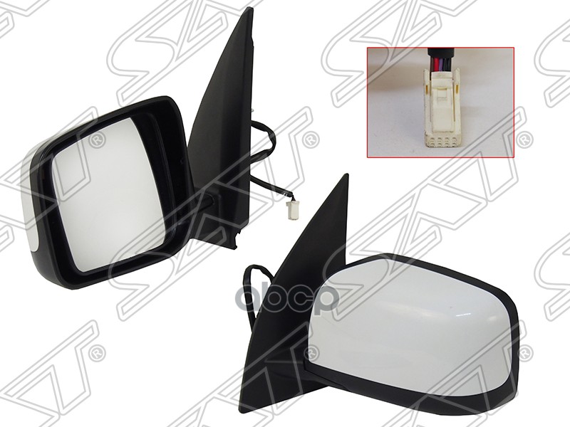 Зеркало NISSAN X-TRAIL 07-14 LH регулир.не склад.,с обогревом, 5конт Sat арт. ST-DTU2-940-2