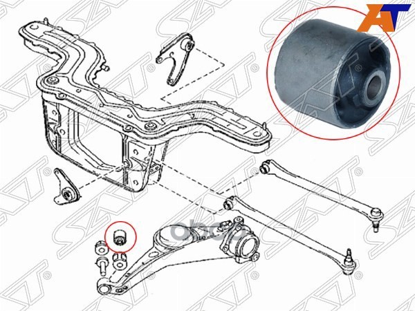 Сайлентблок рычага Ford EcoSport 14-23 / Escape 00-06 Sat арт. ST-E112-28-460